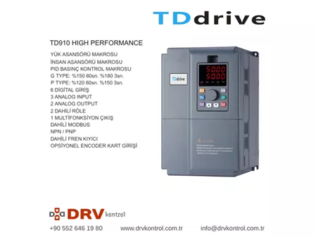 TDdrive AC Hız Kontrol Sürücüleri